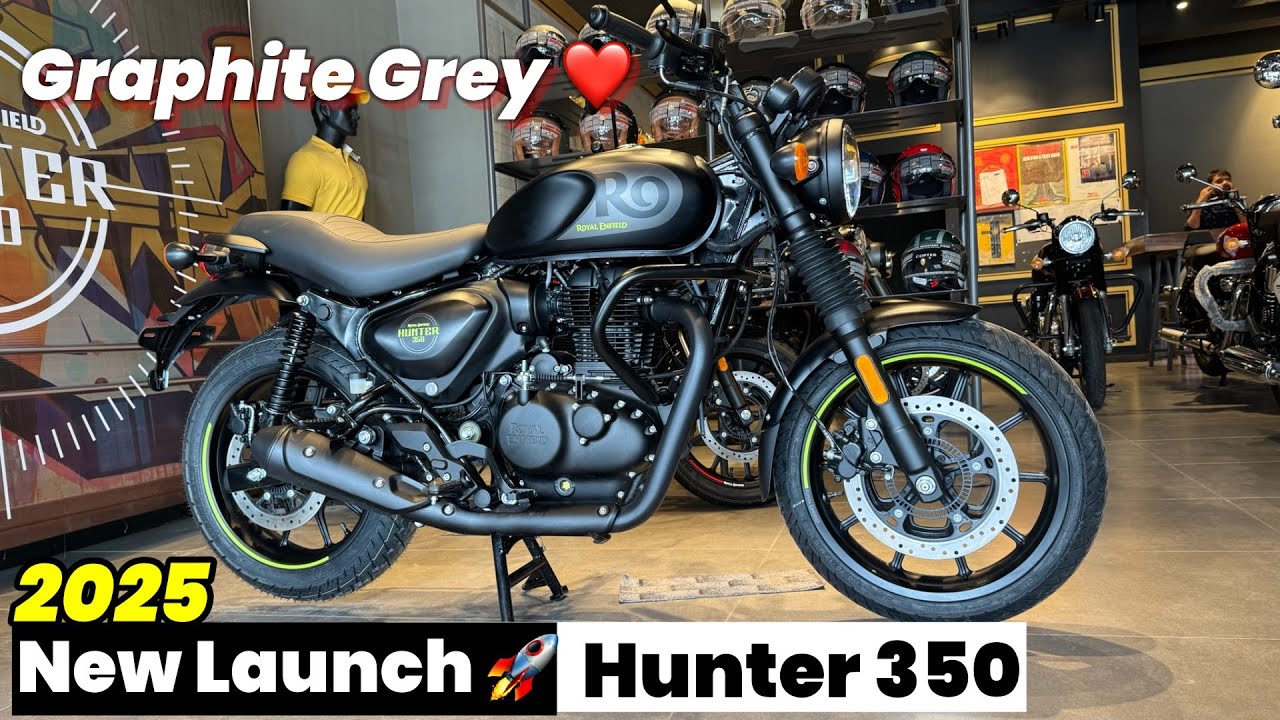 Royal Enfield Hunter 350 Unveils Stunning Graphite Grey Edition